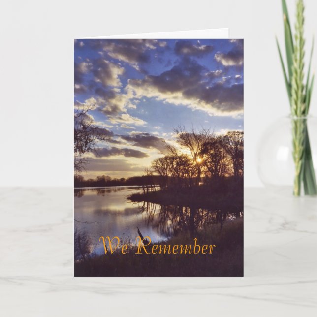 Sonnenuntergang am See1 Karte (Vorderseite)