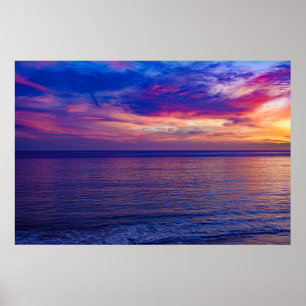Sonnenuntergang am Strand 2 Poster