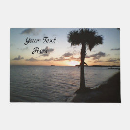 Sonnenuntergang am Strand Fußmatte