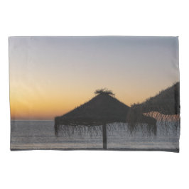 Sonnenuntergang am Strand Kissenbezug