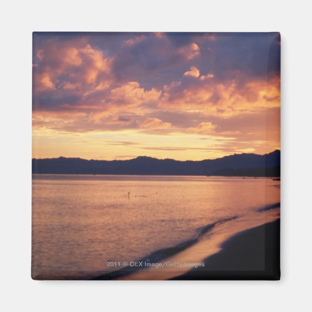 Sonnenuntergang am Strand Magnet (Vorne)