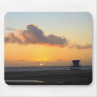 Sonnenuntergang am Strand Mousepad