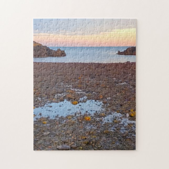 Sonnenuntergang am Strand  Puzzle (Vertikal)