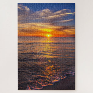 Sonnenuntergang am Strand Puzzle