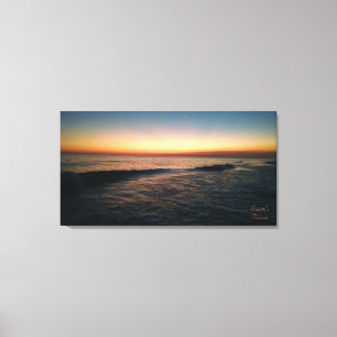 Sonnenuntergang am Strand von Florida Leinwanddruck