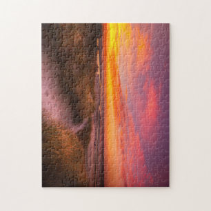 Sonnenuntergang am Strand von Mayflower am Kap Puzzle