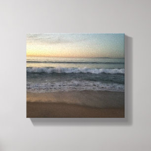 Sonnenuntergang am Strand von Monterey Bay Leinwanddruck