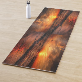 Sonnenuntergang am Strand Yogamatte