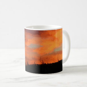 Sonnenuntergang am Swan Lake Tasse