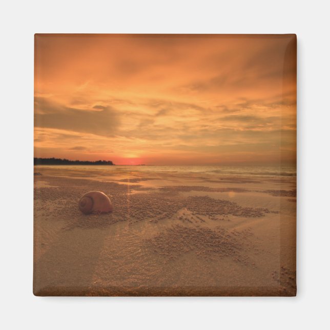 Sonnenuntergang am Thai Beach Magnet (Vorne)
