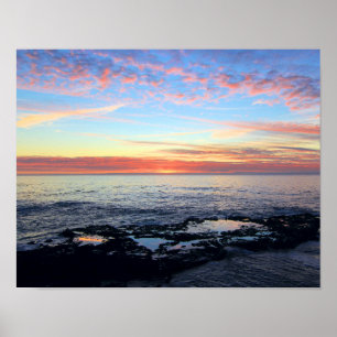 Sonnenuntergang am Tide-Pool Poster