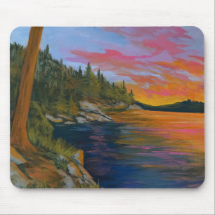 Sonnenuntergang am Tubbs Hill Mousepad