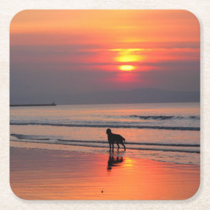 Sonnenuntergang am Untersetzer der Irischen See