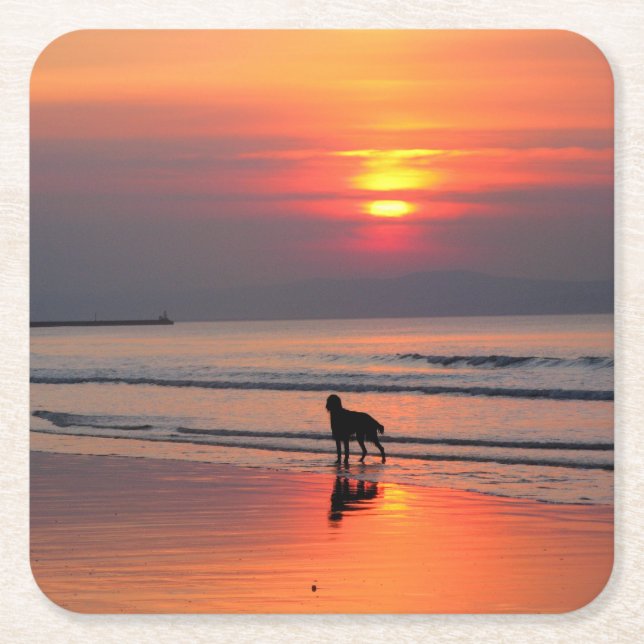 Sonnenuntergang am Untersetzer der Irischen See (Vorderseite)