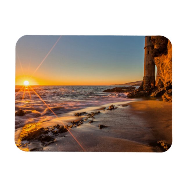Sonnenuntergang am Victoria Beach 2 Magnet (Horizontal)