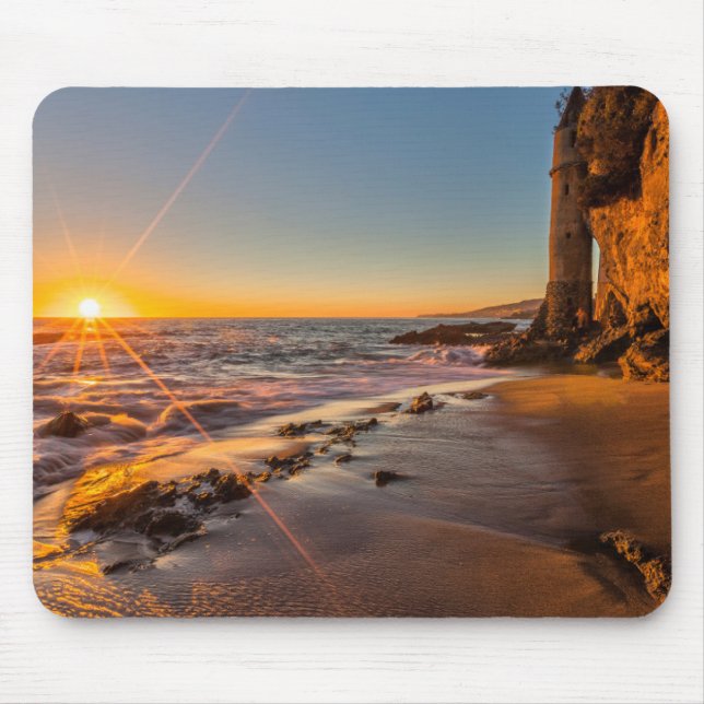 Sonnenuntergang am Victoria Beach 2 Mousepad (Vorne)