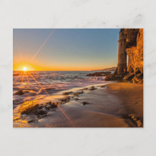 Sonnenuntergang am Victoria Beach 2 Postkarte