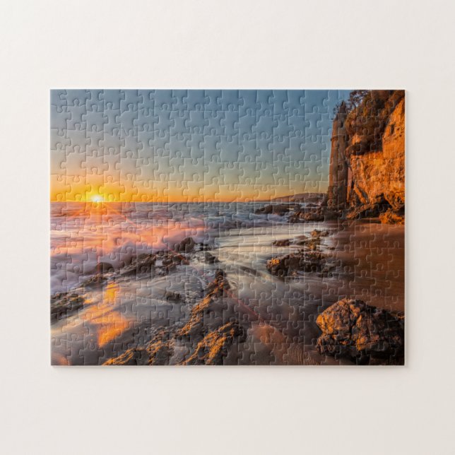 Sonnenuntergang am Victoria Beach Puzzle (Horizontal)