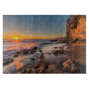 Sonnenuntergang am Victoria Beach Schneidebrett