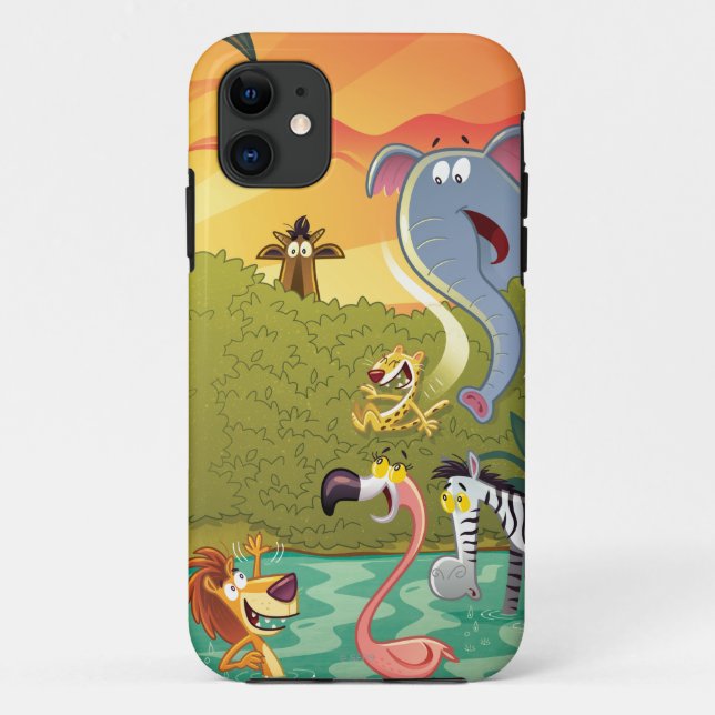 Sonnenuntergang am Wasser-Loch Case-Mate iPhone Hülle (Rückseite)