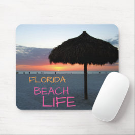 Sonnenuntergang am weißen Sandstrand von Florida Mousepad