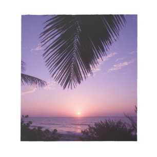 Sonnenuntergang am West End, Cayman Brac, Cayman I Notizblock