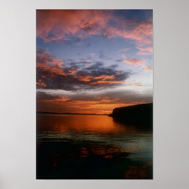 Sonnenuntergang an Buster's Cove Poster (Vorne)