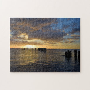 Sonnenuntergang an der Golfküste - 11x14 - 252 Stk Puzzle