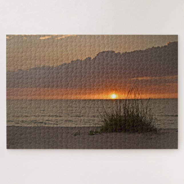 Sonnenuntergang an der Golfküste von Florida - 20x Puzzle (Horizontal)