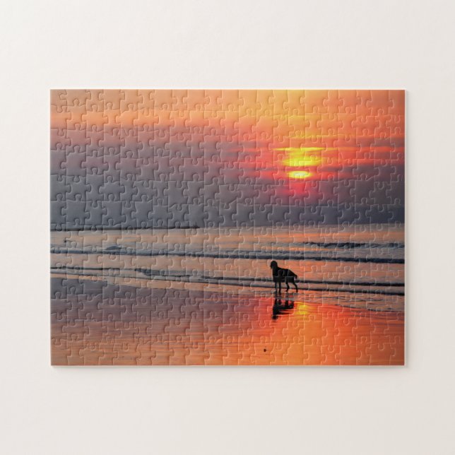 Sonnenuntergang an der Irischen See - 11x14 - 252  Puzzle (Horizontal)