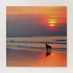Sonnenuntergang an der Irischen See - 20x20 - 676  Puzzle