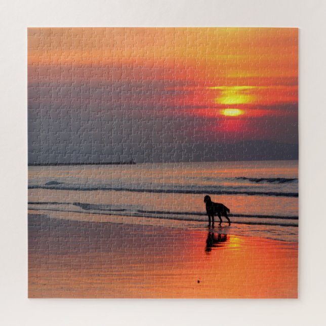 Sonnenuntergang an der Irischen See - 20x20 - 676  Puzzle (Vertikal)