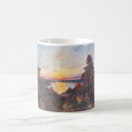 Sonnenuntergang an der Küste (von Kimon Loghi) Kaffeetasse