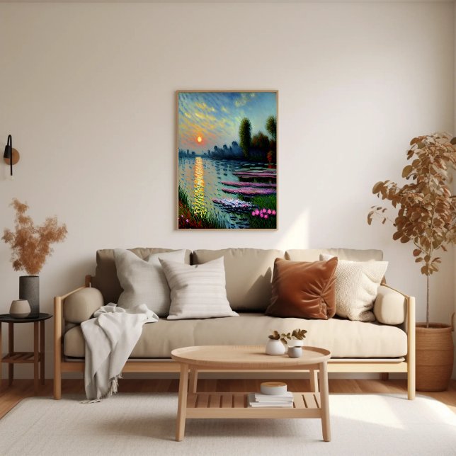 Sonnenuntergang an der Seine Art Poster (Von Creator hochgeladen)