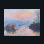 Sonnenuntergang an der Seine-Claude Monet Fußmatte<br><div class="desc">Sonnenuntergang an der Seine. Claude Monet. 1874. Reproduktion berühmter Kunstbilder im öffentlichen Bereich.</div>