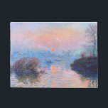 Sonnenuntergang an der Seine-Claude Monet Fußmatte<br><div class="desc">Sonnenuntergang an der Seine. Claude Monet. 1874. Reproduktion berühmter Kunstbilder im öffentlichen Bereich.</div>