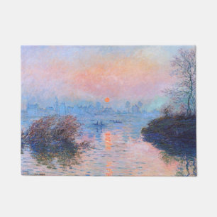 Sonnenuntergang an der Seine-Claude Monet Fußmatte