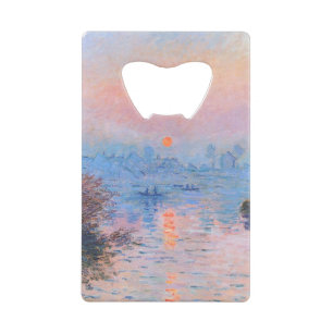 Sonnenuntergang an der Seine-Claude Monet Geldbeutel Flaschenöffner