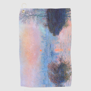 Sonnenuntergang an der Seine-Claude Monet Golfhandtuch