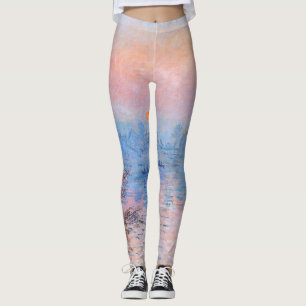 Sonnenuntergang an der Seine-Claude Monet Leggings
