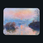 Sonnenuntergang an der Seine-Claude Monet Magnet<br><div class="desc">Sonnenuntergang an der Seine. Claude Monet. 1874. Reproduktion berühmter Kunstbilder im öffentlichen Bereich.</div>