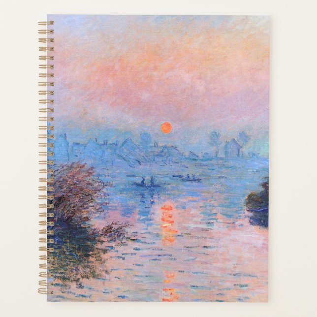 Sonnenuntergang an der Seine-Claude Monet Planer (Vorderseite)