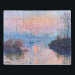 Sonnenuntergang an der Seine-Claude Monet Puzzle<br><div class="desc">Sonnenuntergang an der Seine. Claude Monet. 1874. Reproduktion berühmter Kunstbilder im öffentlichen Bereich.</div>