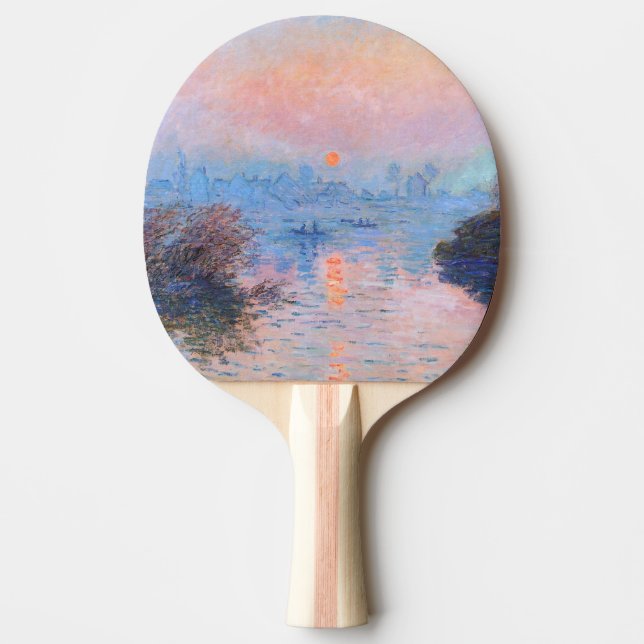 Sonnenuntergang an der Seine-Claude Monet Tischtennis Schläger (Vorderseite)