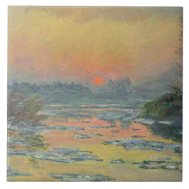 Sonnenuntergang an der Seine im Winter (Claude Mon Fliese