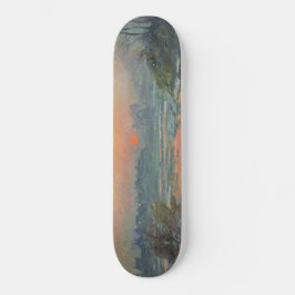 Sonnenuntergang an der Seine im Winter (Claude Mon Skateboard