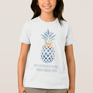 Sonnenuntergang Ananas Tri-Blend Shirt