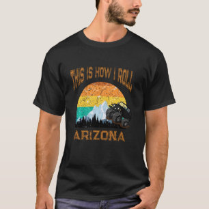 Sonnenuntergang Arizona Az Liebe Vintager Staat Mo T-Shirt