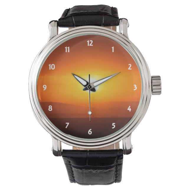 Sonnenuntergang Armbanduhr (Vorderseite)
