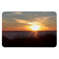 Sonnenuntergang auf Chincoteague Island.